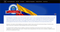 Desktop Screenshot of justiceincolombia.com