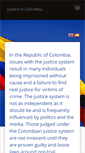 Mobile Screenshot of justiceincolombia.com